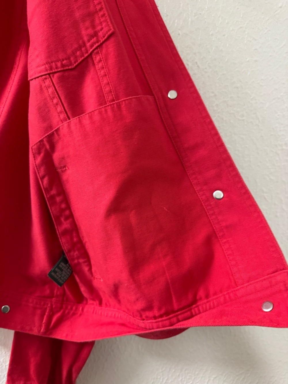 Lauren Jeans Co. Women’s Red Denim Jacket - Picture 10 of 14